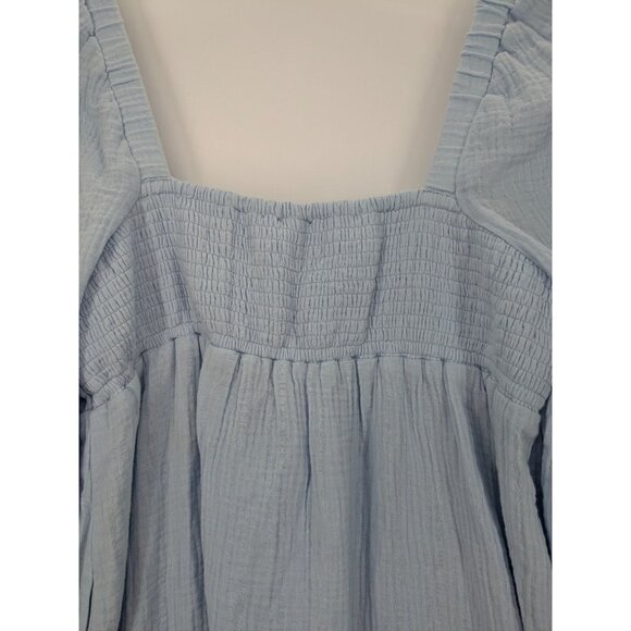 J.Crew Peasant Dress Women Size M Gauze Soft Puff Sleeve Cottagecore Minimalist - Picture 9 of 12